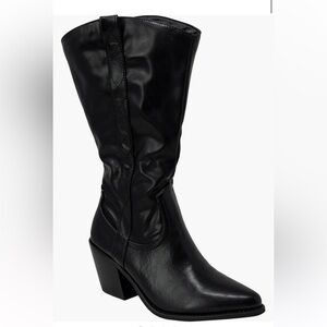 CHASE AND CHLOE black Western Boot 9